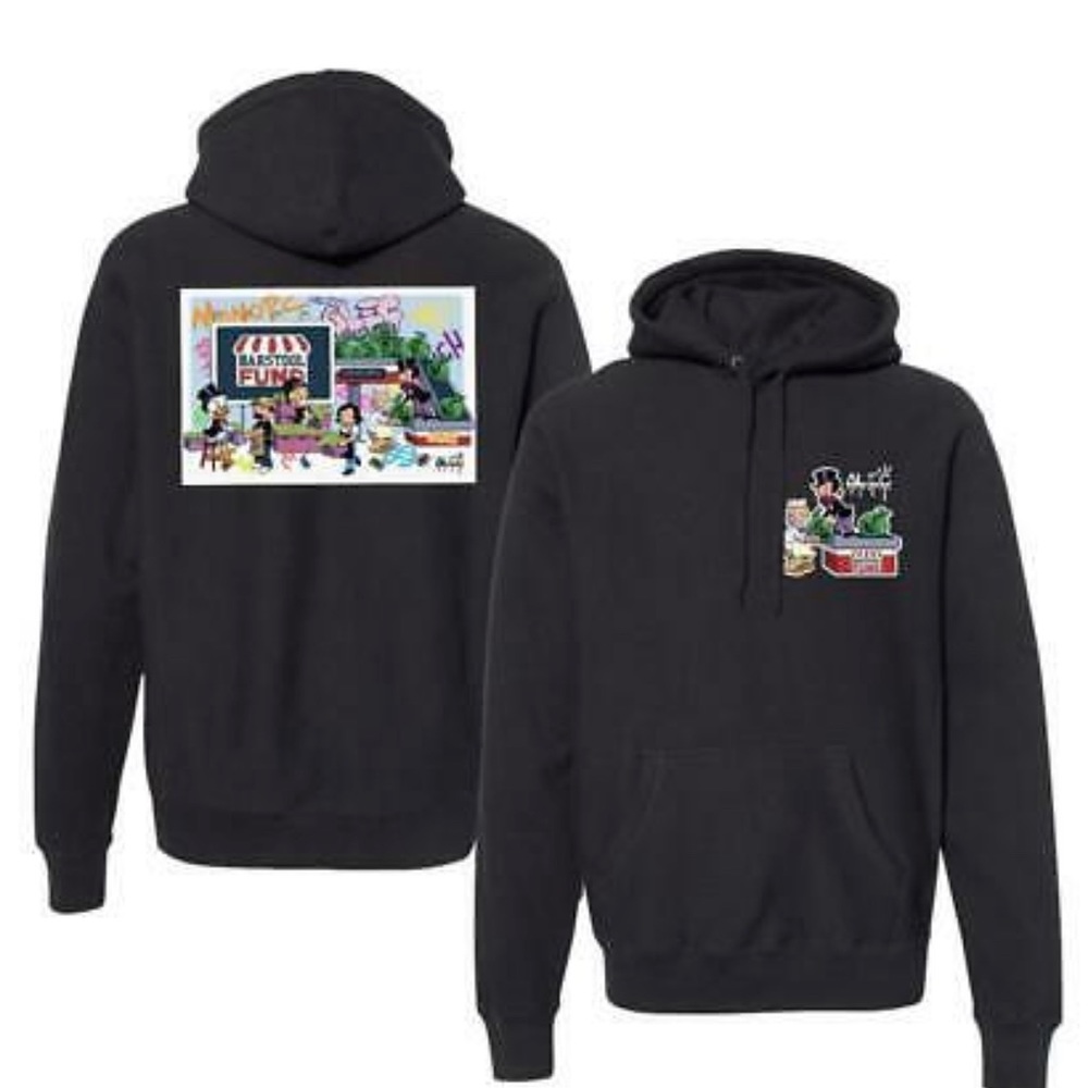 Barstool x Alec Monopoly Save Small Biz Hoodie NWT